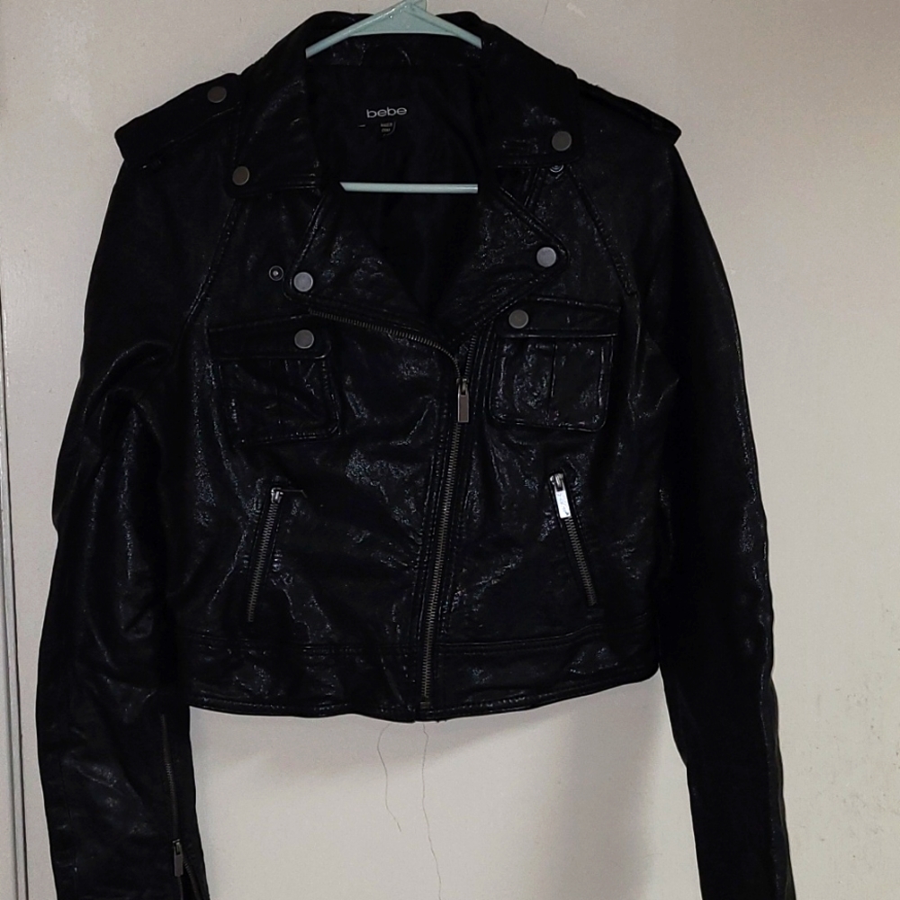 Bebe Leather Jacket - Picture 1 of 3